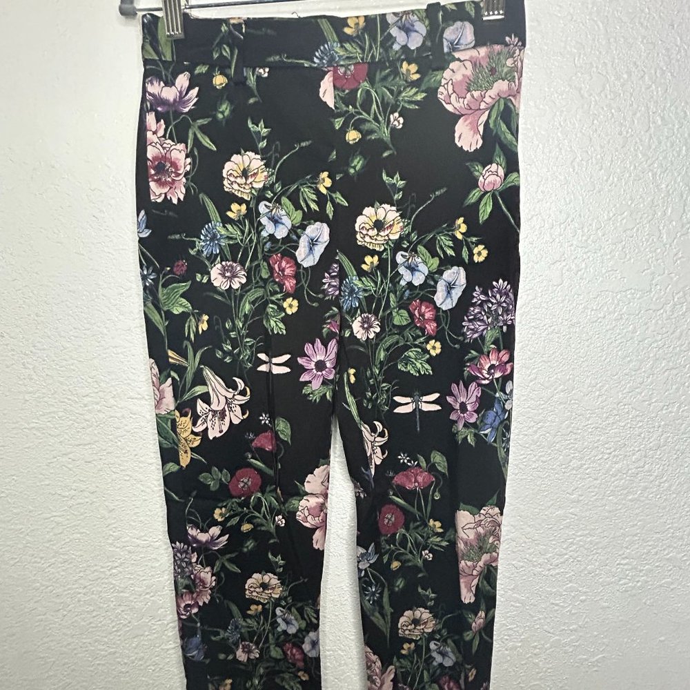 Black Flora Ankle Pant